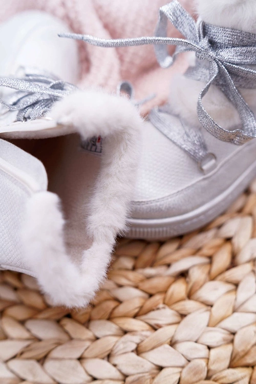 Botki Dziecięce Dziewczęce Big Star Białe EE374079