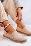 Damskie Espadryle Wsuwane Big Star JJ276001 Beżowe