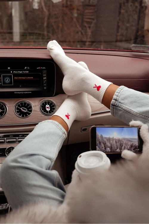 Skarpetki Damskie Amor Ecru