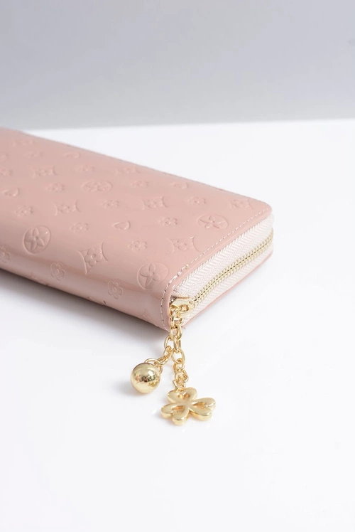 Portfel Damski Duży Lakierowany Do Ręki