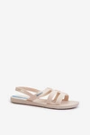 Płaskie Sandały Damskie 83516 Ipanema Style Sandal Fem Beżowe