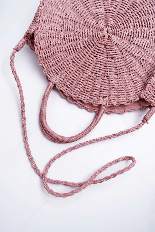 Torebka Pleciona Octario Różowa