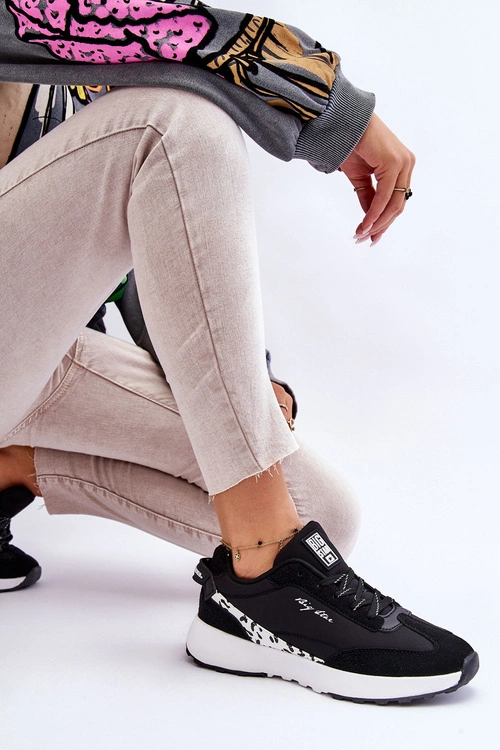 Damskie Sneakersy Memory Foam System Big Star LL274956 Czarne