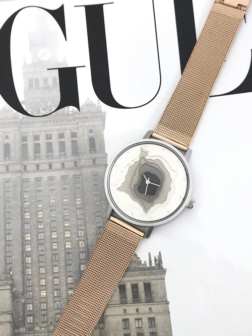 Damski Zegarek Michael John Cratos Różowe Złoto