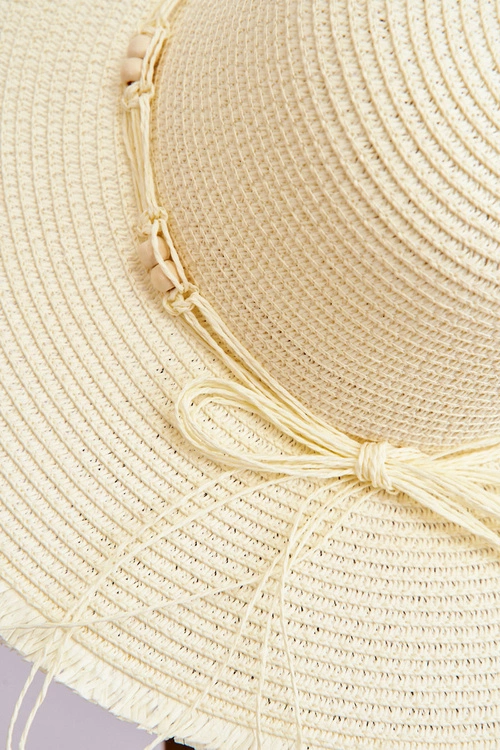 Damski Modny Kapelusz Z Ozdobną Kokardą Jasnobeżowy