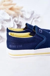 Dziecięce Wsuwane Tenisówki Slip-On Big Star HH374011 Granatowe