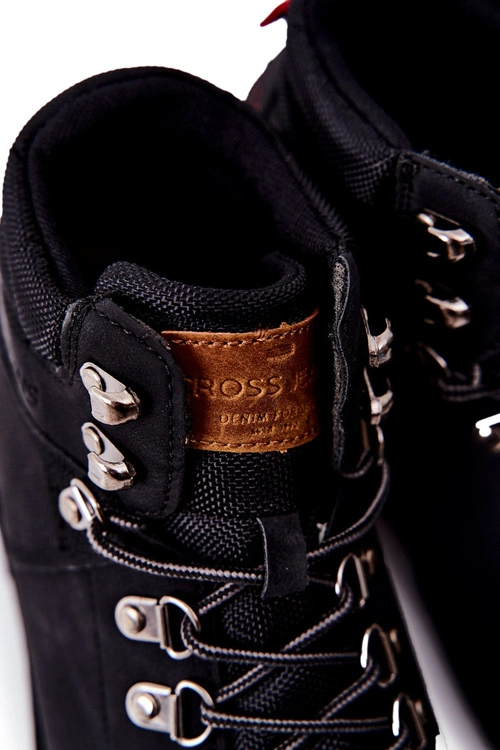 Męskie Buty Trekkingowe Cross Jeans EE1R4028C Czarne