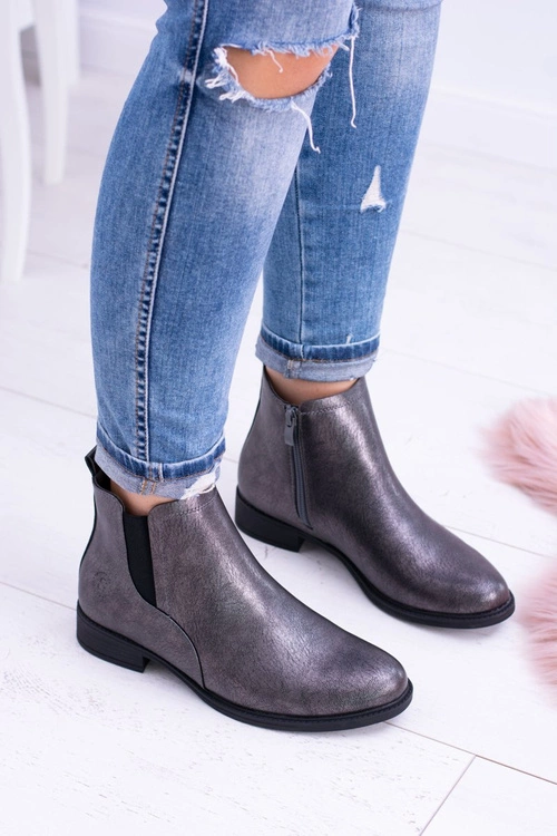 Sergio Leone Ciemnoszare Botki Płaski Obcas Vuko