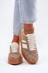 Niskie Sneakersy Na Platformie Khaki Ovivene