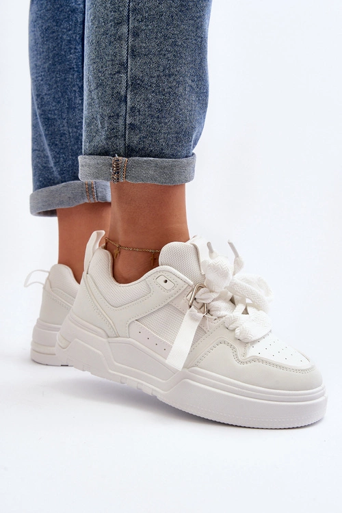 Sneakersy Buty Sportowe Damskie Białe Neatisa