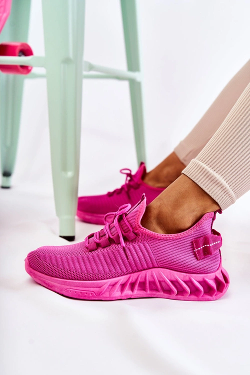 Damskie Sportowe Buty Materiałowe Różowe Lenney
