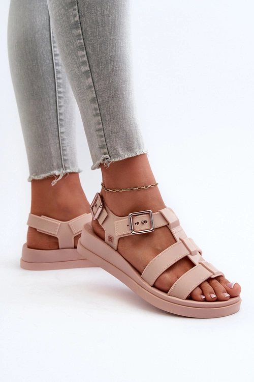 Pachnące Gładkie Sandały Damskie ZAXY NN285006 Jasnoróżowe