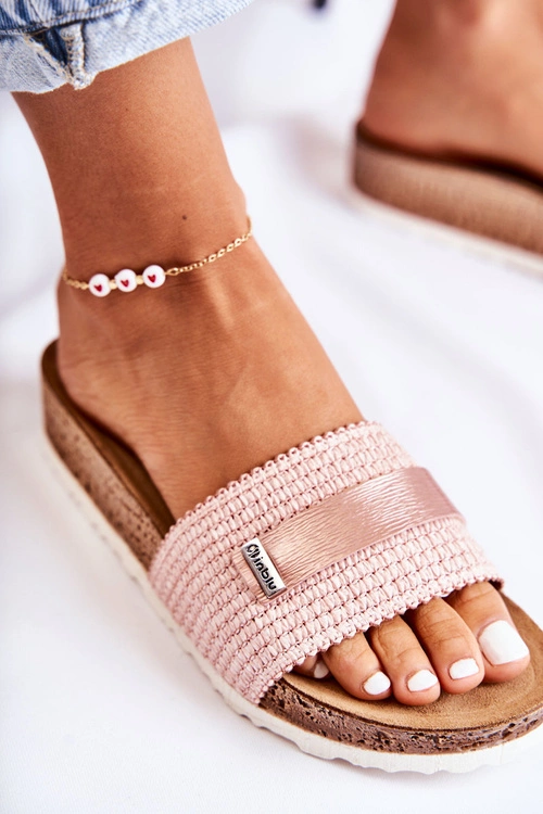 Damskie Klasyczne Klapki Inblu NM000025 Różowe