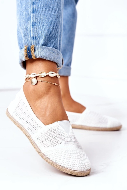 Damskie Espadryle Białe Arianna