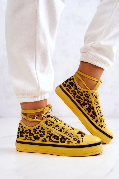 Damskie Trampki Pantera BIG STAR JJ274616 Żółte