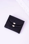 Mały Damski Czarny Portfel Portmonetka