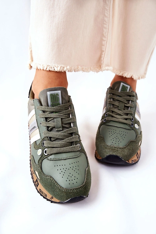 Damskie Sportowe Buty Big Star II274299 Khaki