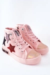 Dziecięce Wysokie Trampki Z Suwakiem BIG STAR II374030 Różowe
