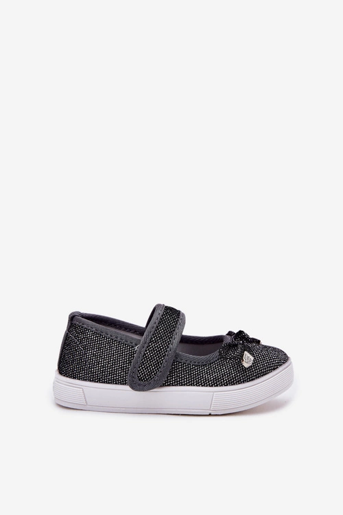 Dziecięce Balerinki Z Kokardką Czarne Amirinas