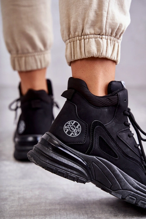 Trapery na platformie Lee Cooper LCJ-22-44-1353L Czarne