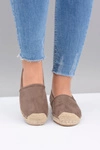 Lu Boo Zamszowe Lniane Espadryle Slip On Ramen