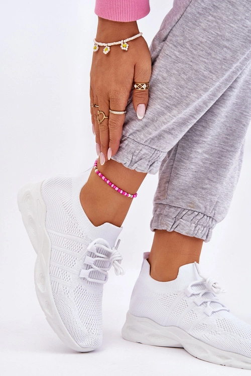 Wsuwane Damskie Buty Sportowe Białe Ellison