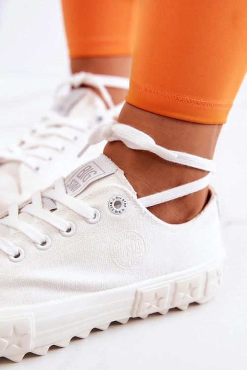 Damskie Trampki Tenisówki BIG STAR JJ274509 Białe