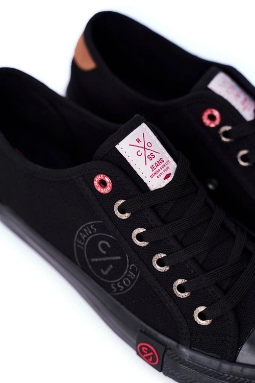 Trampki Męskie Cross Jeans Czarne FF1R4054C