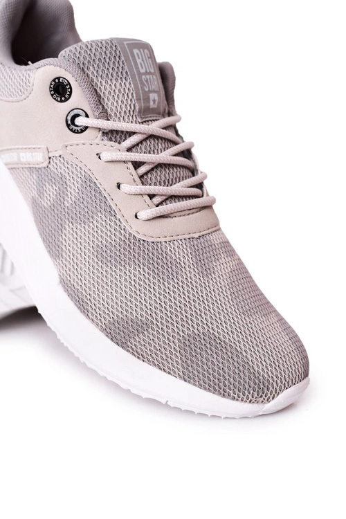 Męskie Sportowe Buty Memory Foam Big Star HH174139 Szare