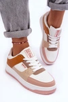 Damskie Buty Sportowe Sneakersy Big Star MM274355 Brązowo-Różowe