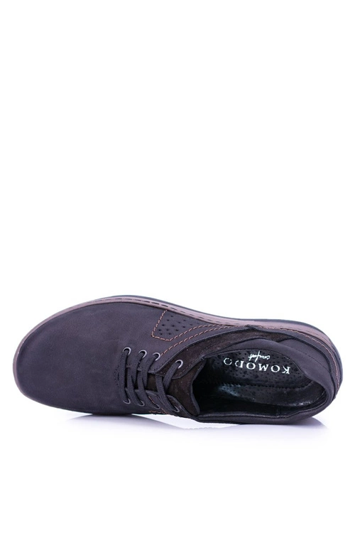 Czarne Męskie Półbuty Casual Ventrillo