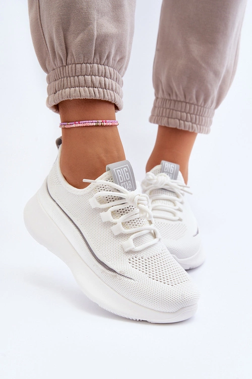 Damskie Buty Sportowe Big Star NN274662 Białe