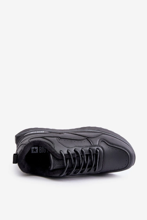 Ocieplane Sneakersy Męskie Big Star OO174675 HI-POLY SYSTEM Czarne