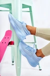 Wsuwane Buty Sportowe Damskie Jasnoniebieskie Dalmiro