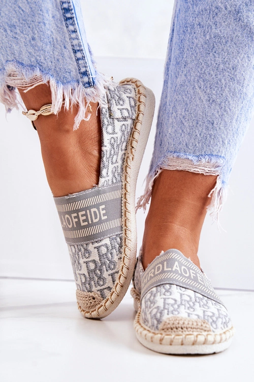 Klasyczne Espadryle Szare Warm Time