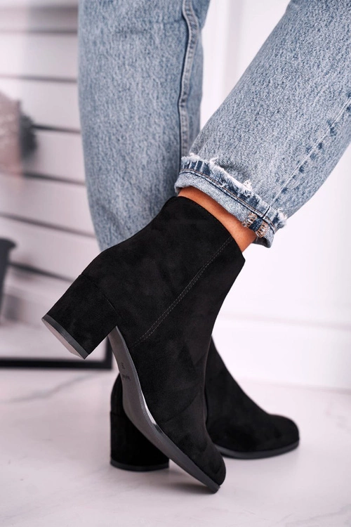 Botki Damskie Sergio Leone Czarne BT528