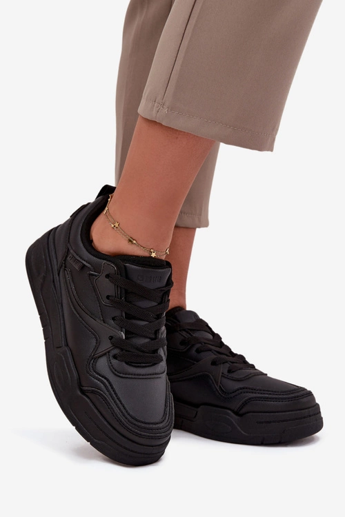 Sneakersy Damskie Na Platformie Big Star SS274589 HI-POLY SYSTEM Czarne