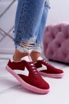 Obuwie Sportowe Damskie Big Star Czerwone DD274298