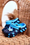 Klapki Dziecięce Piankowe Kroksy Granatowe Konik Morski 