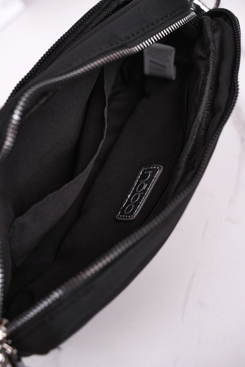 Torebka Damska Listonoszka NOBO NBAG-J2530-CM22 Czarna Srebrna