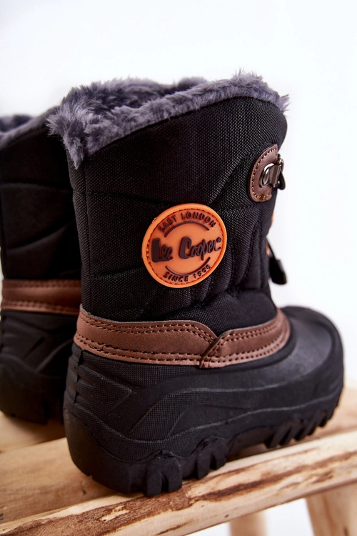 Dziecięce Ocieplane Śniegowce Lee Cooper LCJ-21-44-0524 Czarne