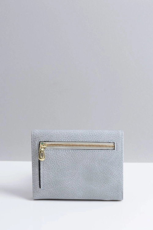 Mały Damski Szary Portfel Portmonetka