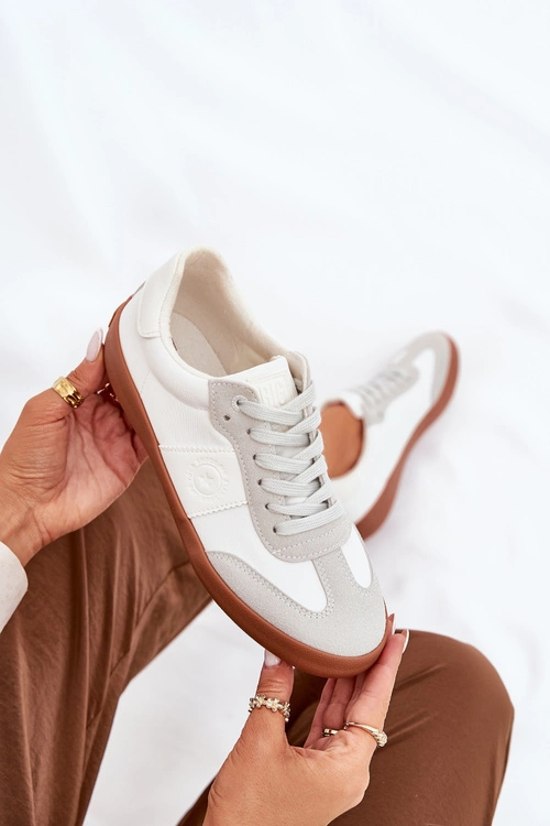 Sneakersy Damskie Big Star RR274371 Biało-Szare