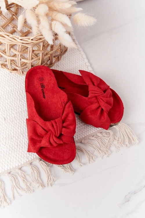 Dziecięce Klapki Na Korku Czerwone Little Wendy