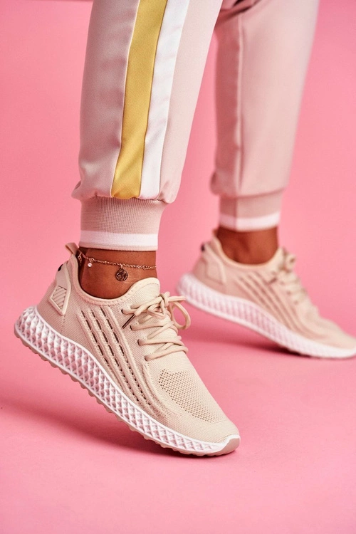 Sportowe Damskie Buty Lekkie Beżowe Mersea