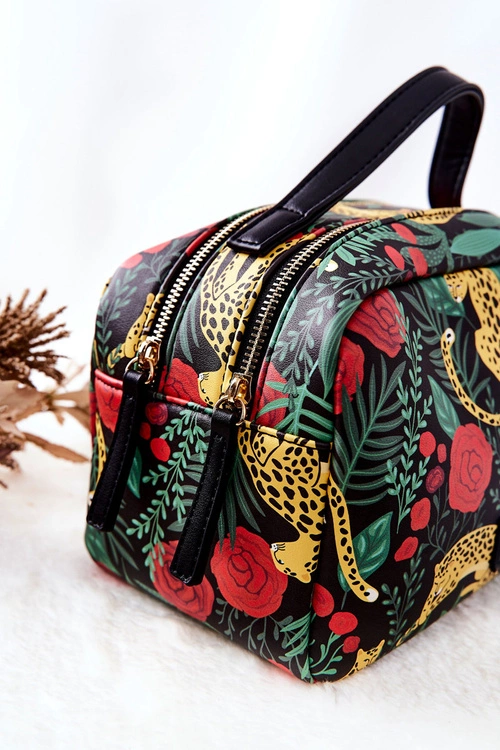 Duża Kosmetyczka NOBO Leopard L0040-CM08 Czarna