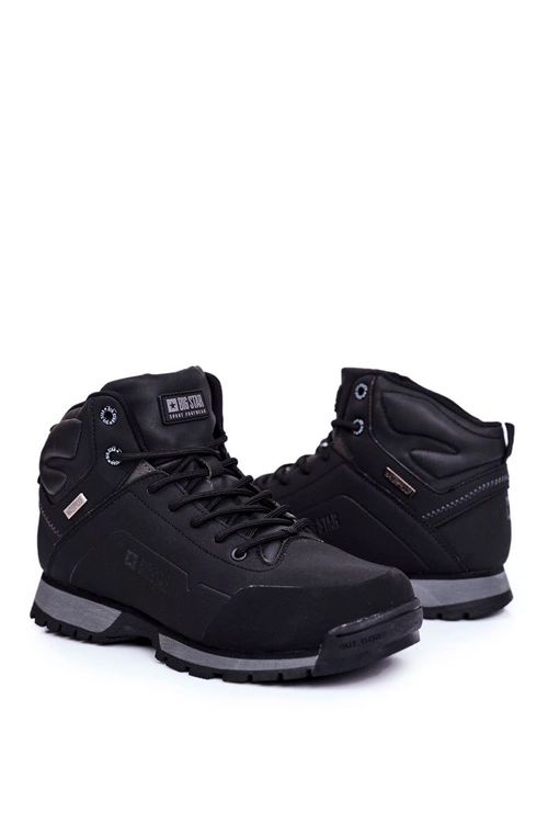 Trekkingowe Męskie Buty Big Star Outdoor Czarne GG174395