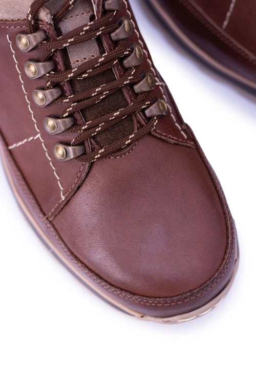 Półbuty Męskie Brązowe Outdoor Ivar