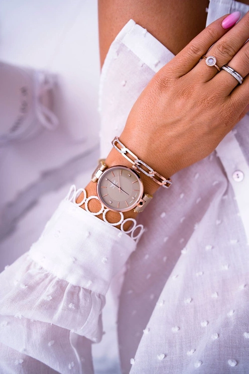 Damski Zegarek Michael John Złoty Narsen