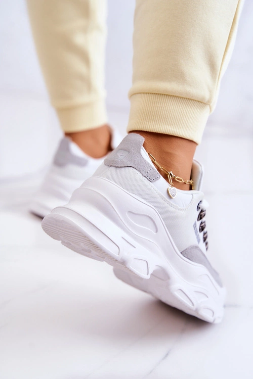 Damskie Sportowe Buty Sneakersy Big Star JJ274A220 Białe